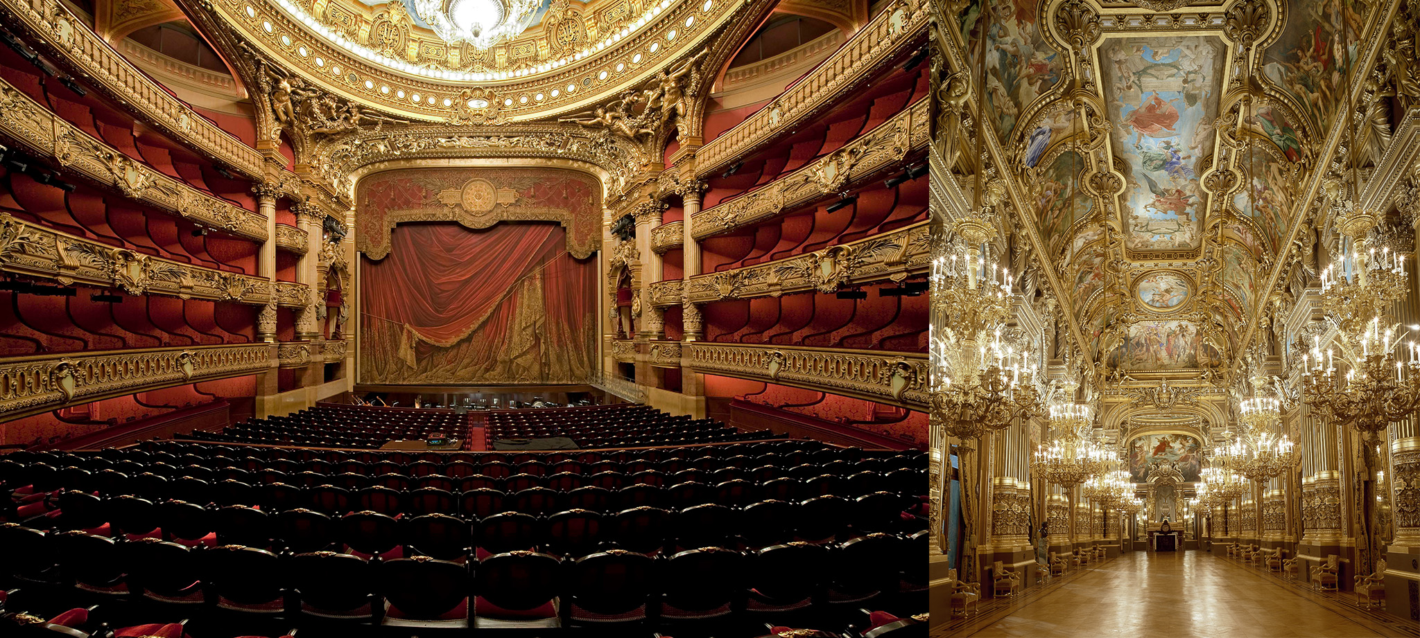 photos of the palais garnier opera and palais garnier halls